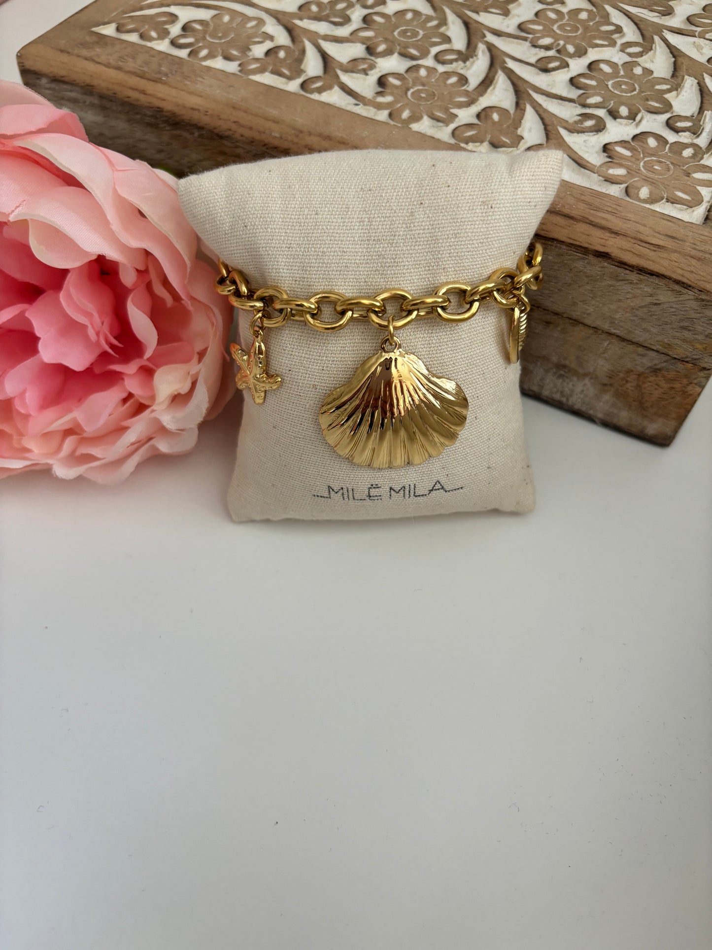 Bracelet Coquillages đ dorĂ©