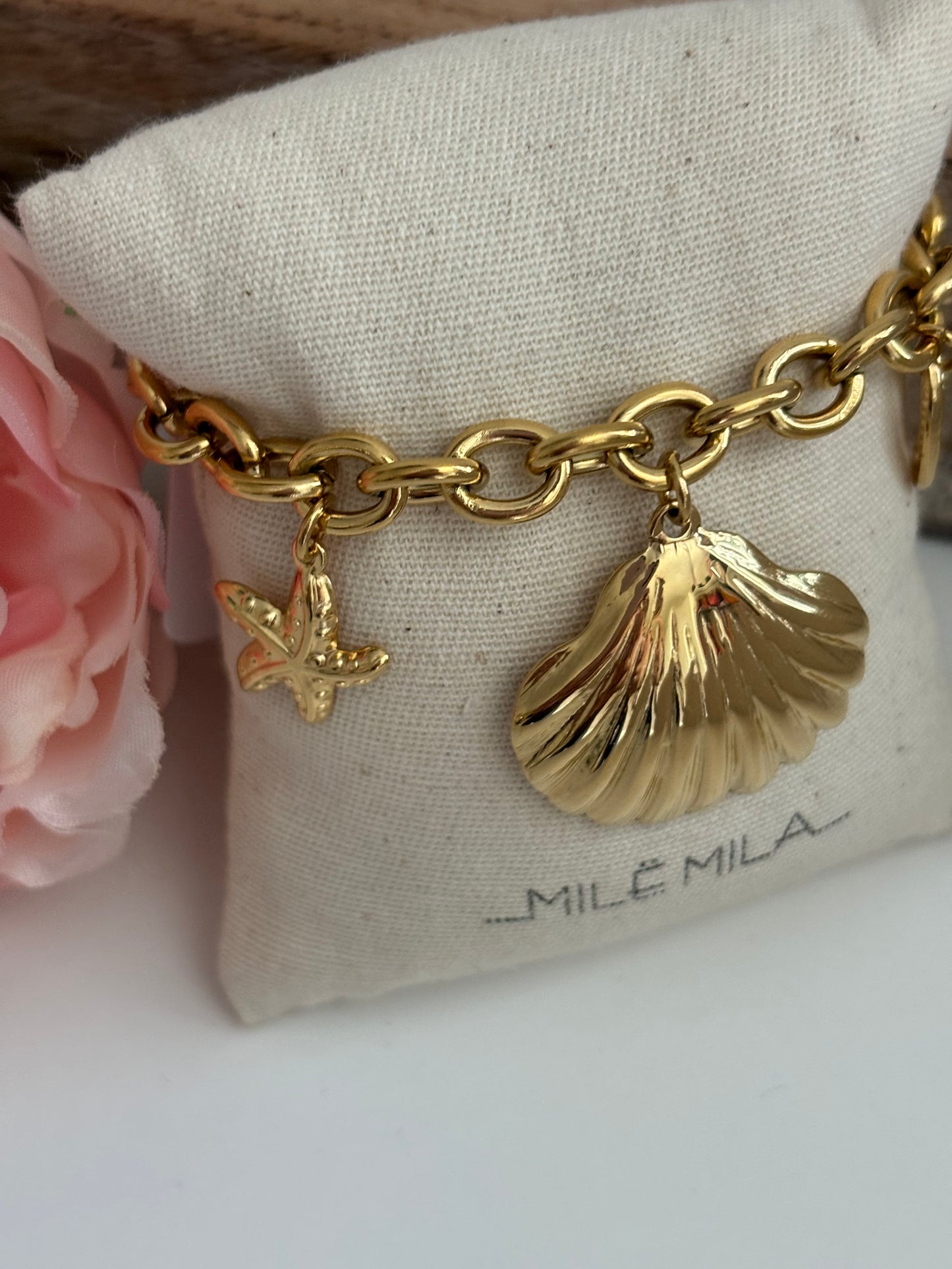 Bracelet Coquillages đ dorĂ©