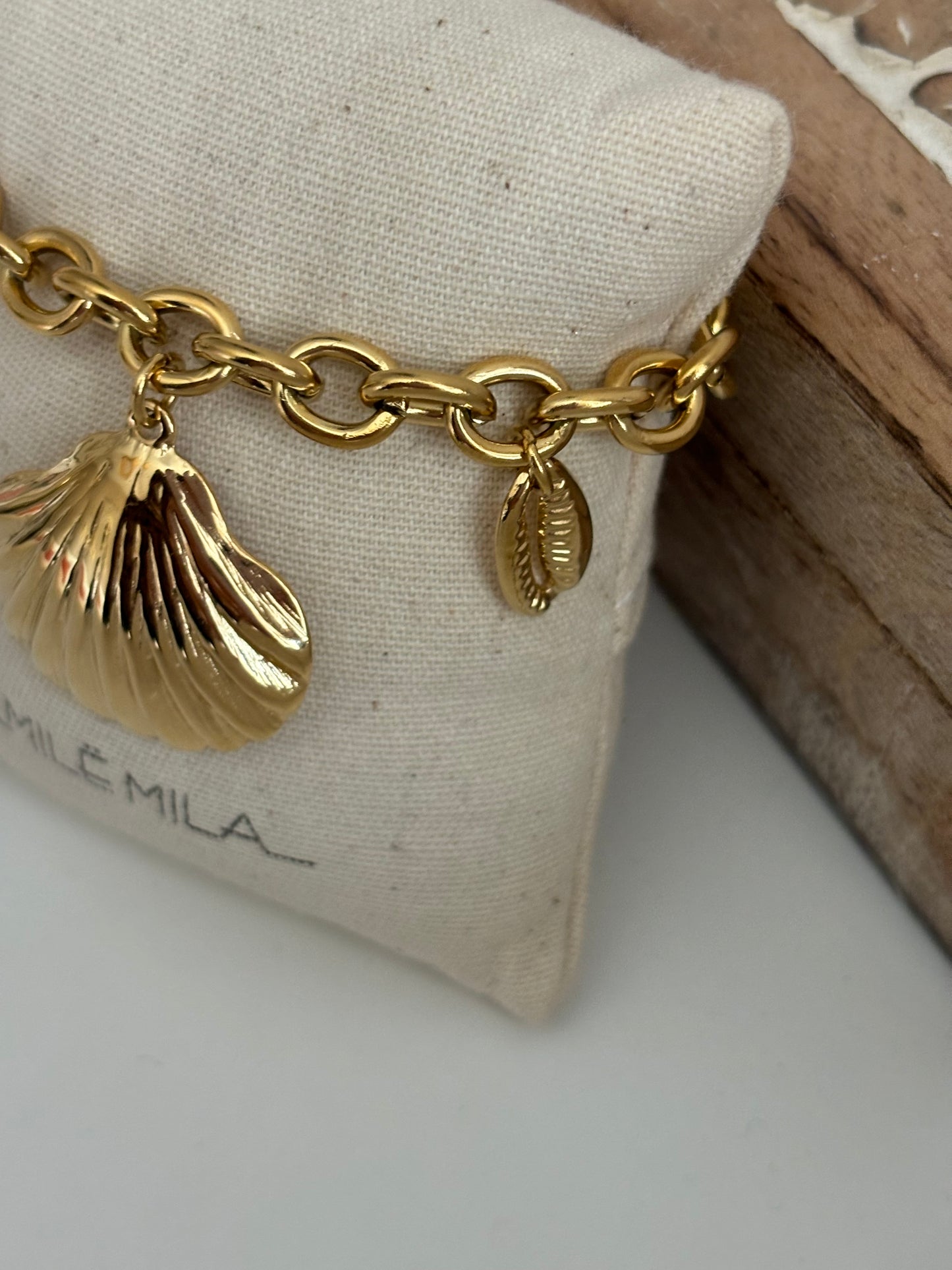 Bracelet Coquillages đ dorĂ©