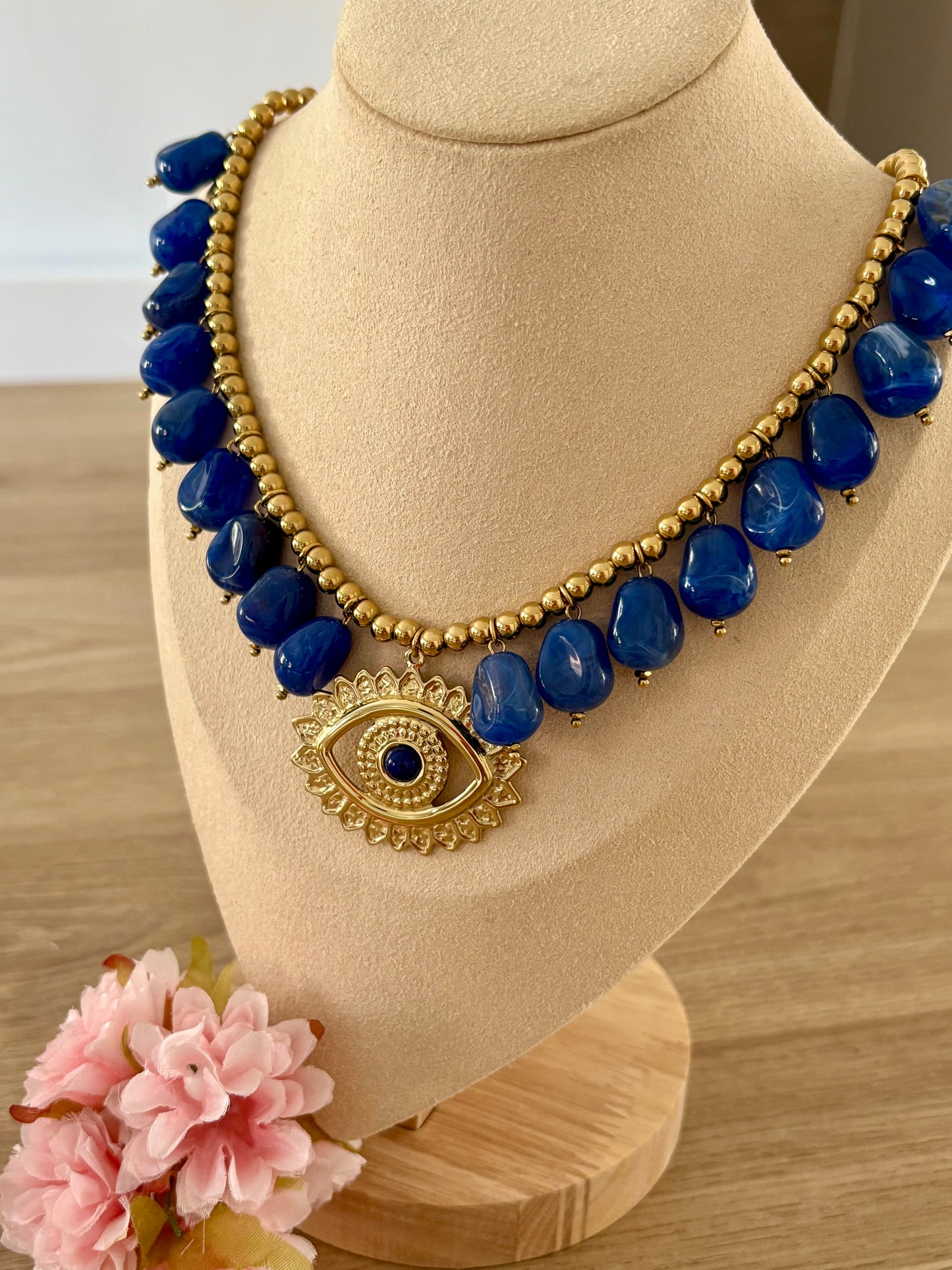 Collier Œil bleu