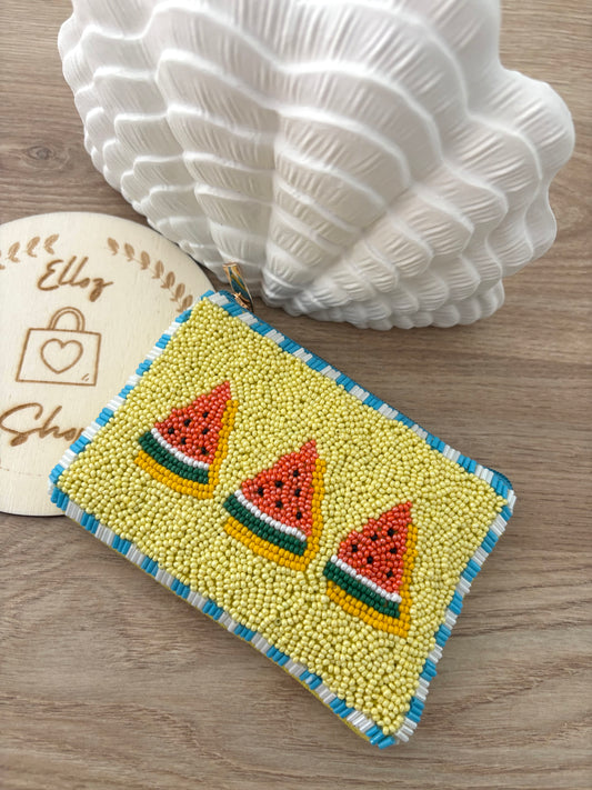 Pochette / porte monnaie pastèque