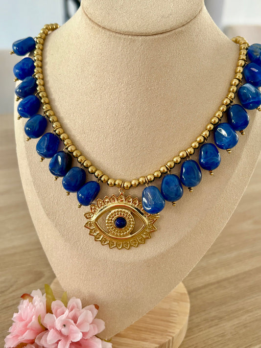 Collier Œil bleu