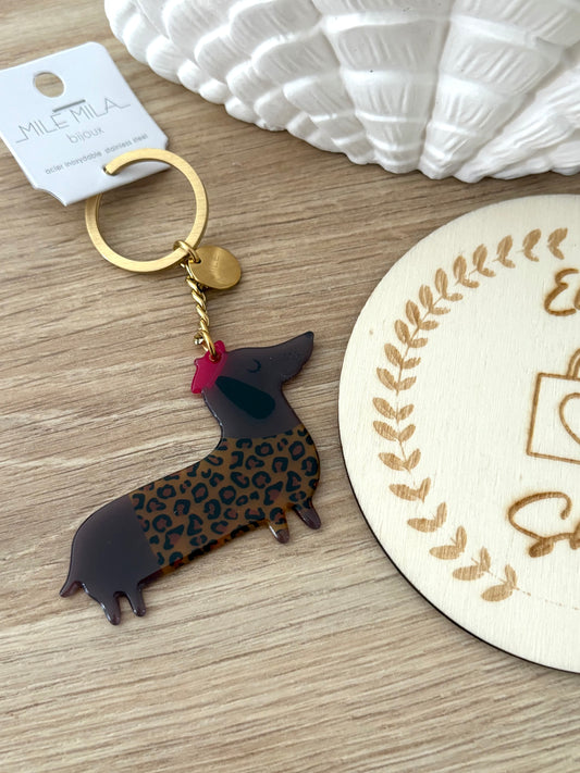 Porte clefs teckel