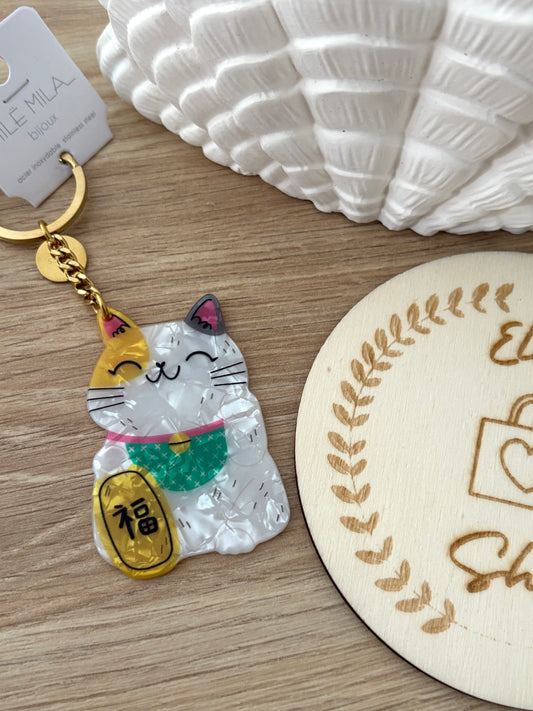 Porte clefs Chat chinois