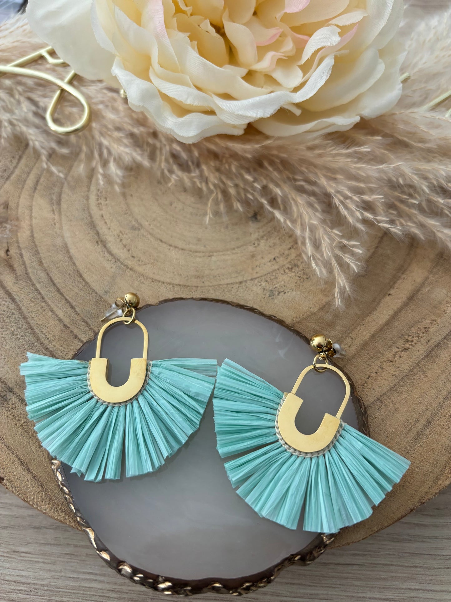 Boucles d’oreilles éventails