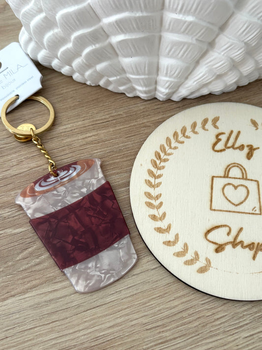 Porte clefs café