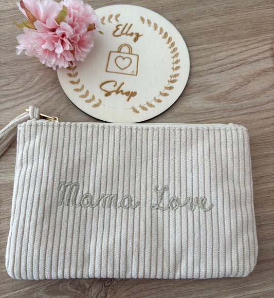 Trousse Mama Love Velours côtelé